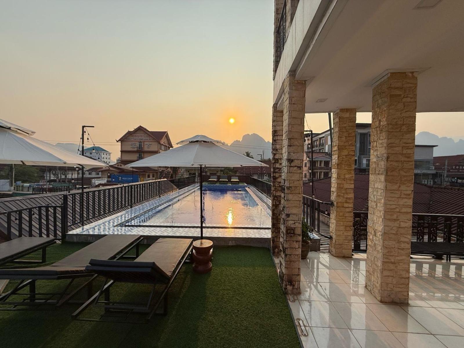 A P S Moutain View Hotel Vang Vieng Zewnętrze zdjęcie